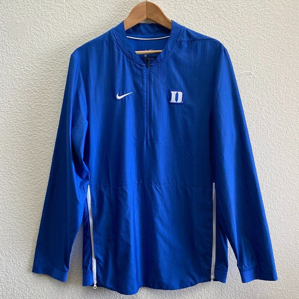 Duke Blue Devils Nike Lightweight Pullover Side Zip Windbreaker Jacket Small